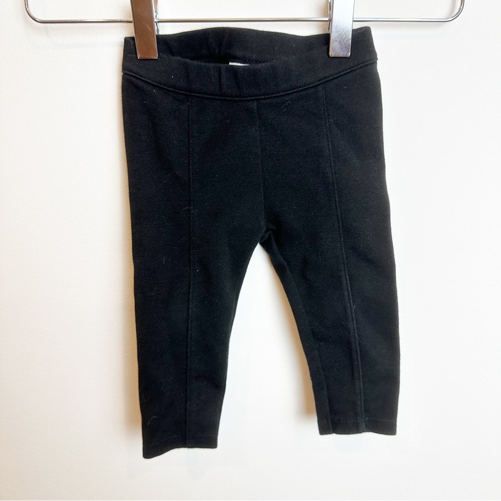 Janie and Jack | Baby Girls' Cotton Blend Black Leggings Pants